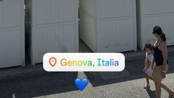 Sampdoria social, Esposito si gode il relax al mare a Genova