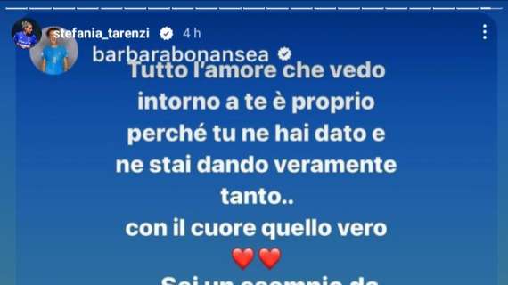 Sampdoria Women, Bonansea elogia Tarenzi: "Sei un esempio da seguire"