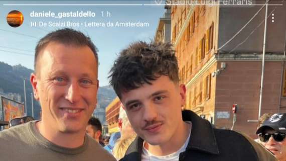 Sampdoria social, selfie sotto la Sud per Gastaldello e Olly