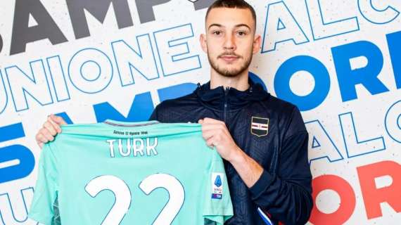 Sampdoria, Turk: "Arrivo con grande entusiasmo e voglia di aiutare la squadra"