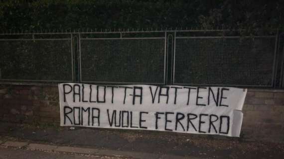 Proteste contro Pallotta, I tifosi della Roma invocano Ferrero