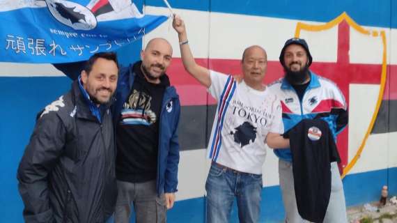 Sampdoria Club Tokyo presente in Gradinata Sud contro l'Empoli