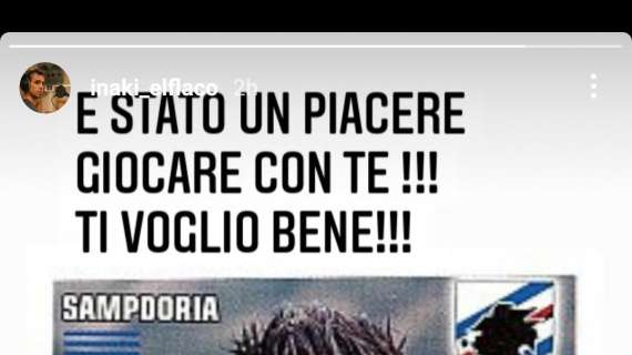 Ex Sampdoria Juan Antonio a Da Costa: "Un piacere giocare con te"