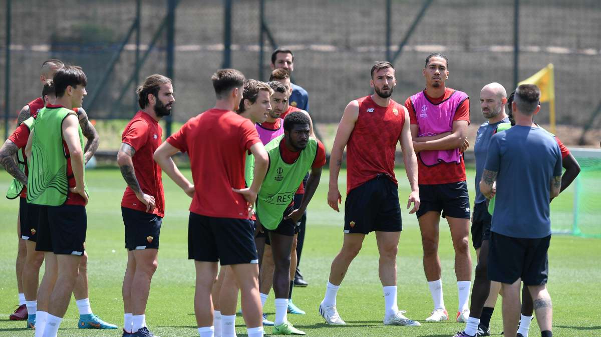 Sampdoria - Roma, l'allenamento della vigilia dei giallorossi