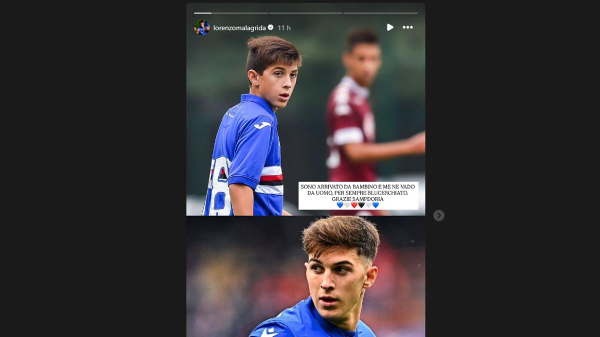 Malagrida saluta la Sampdoria: "Sono arrivato da bambino e me ne vado da uomo"