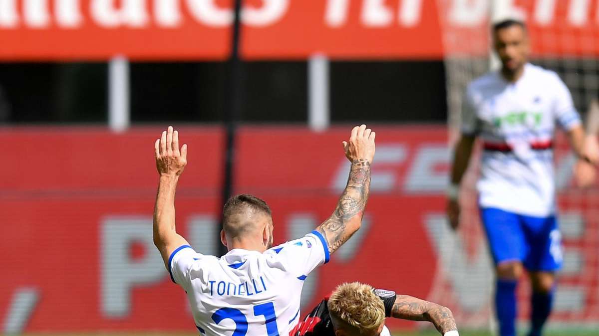 Tonelli commenta il match sui social: "Forza Doria... buona prestazione"