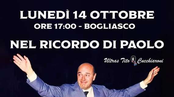 Sampdoria, UTC: "14 ottobre ore 17 Bogliasco. Nel ricordo di Paolo"