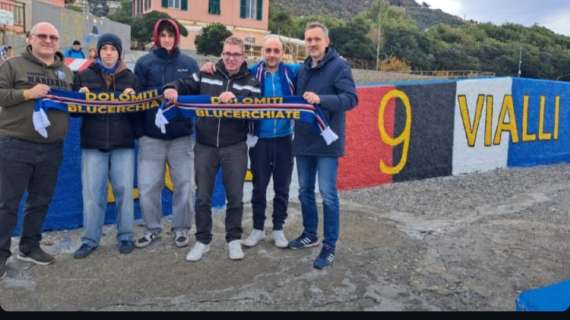 Tifosi Sampdoria, Dolomiti Blucerchiate a Quinto per omaggio a Vialli