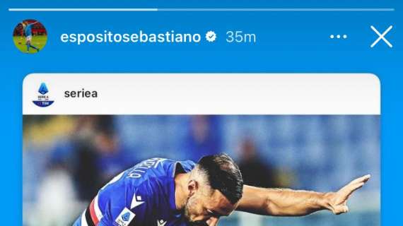 Social Sampdoria, Esposito celebra Quagliarella: "Esempio"