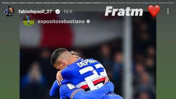 Social Sampdoria, l'intensa tra Depaoli e Esposito: "Fratello"