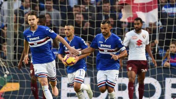 Sampdoria-Torino, il report statistico del match