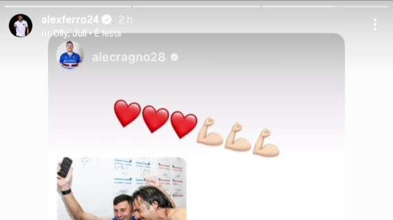 Sampdoria social, la videochiamata di Ferrari, Venuti e Cragno nel post partita