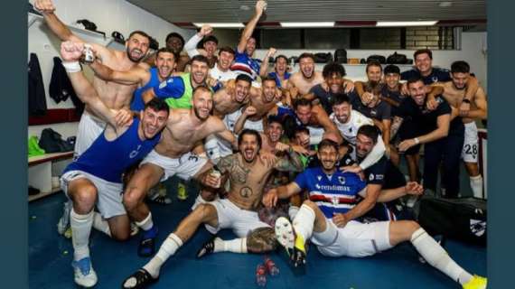 Sampdoria salva, il video dei festeggiamenti negli spogliatoi