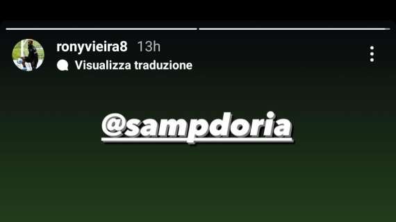 Sampdoria, Vieira: "Non vedo l'ora di tornare in campo" 