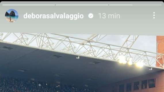 Sampdoria social: l'emozione di Debora Salvalaggio Lady Quagliarella 