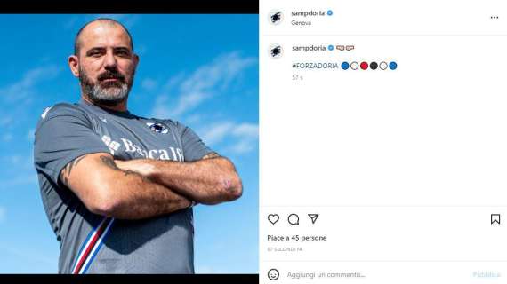 Sampdoria, sui social la prima foto di Stankovic in blucerchiato