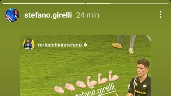 Sampdoria social, Lucchini si complimenta con Girelli per l'esordio