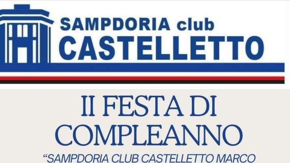 II Festa Sampdoria Club Castelletto venerdì 11 luglio