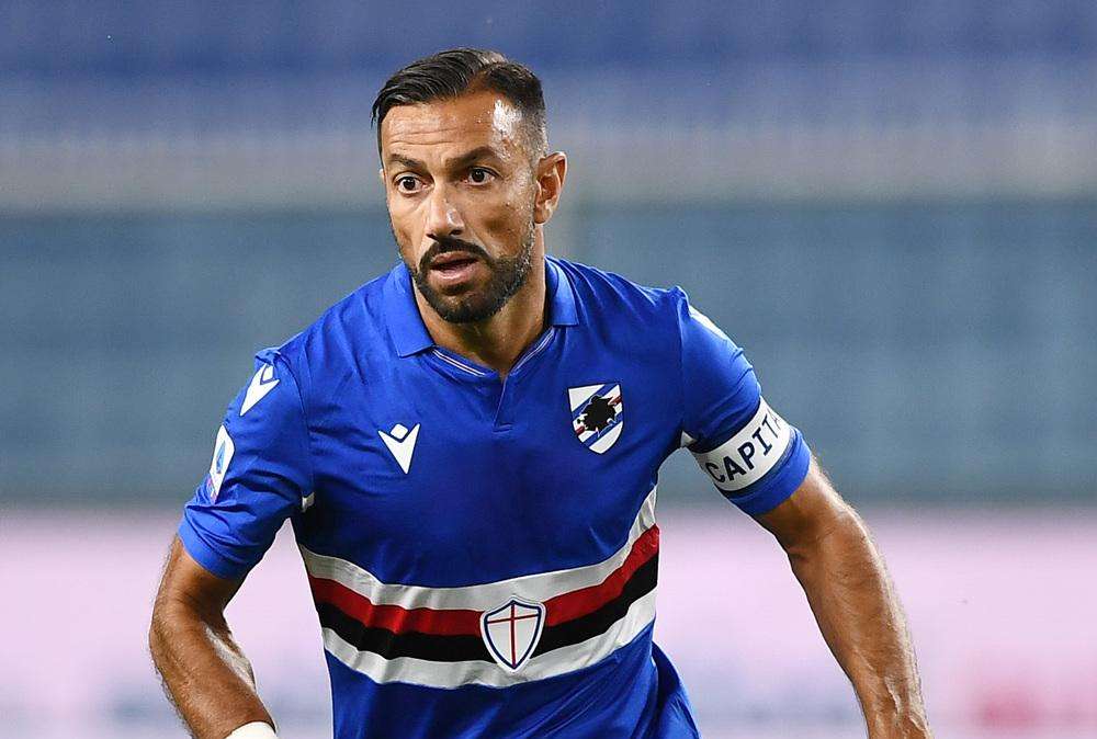 Quagliarella in piazza De Ferrari per la festa del trentennale
