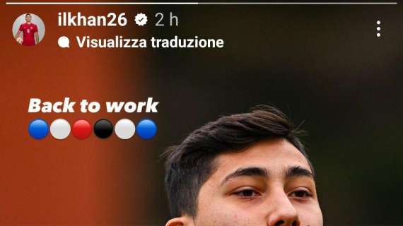 Sampdoria, a Bogliasco rientra Ilkhan: "Tornato a lavoro"