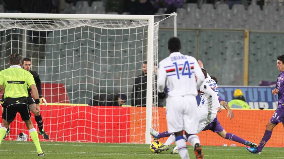 Photogallery Fiorentina - Sampdoria: il momentaneo 1-1 di Krsticic