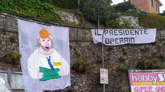 Nuovi striscioni contro Ferrero a Bogliasco