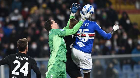 Infortunio muscolare per Szczesny, out per Sampdoria - Juventus