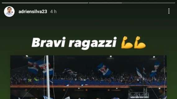 Vittoria Sampdoria nel derby, Adrien Silva agli ex compagni: "Bravi ragazzi"