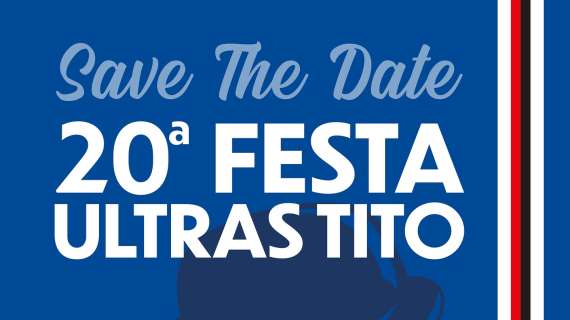 Tifoseria Sampdoria, annunciata la data della festa Ultras Tito Cucchiaroni 2025