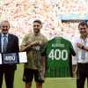 Berardi premiato prima di Sassuolo-Napoli per le 400 presenze in neroverde