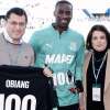 Obiang: "Ho sofferto ma è per questo che sono orgoglioso delle 100 presenze col Sassuolo"