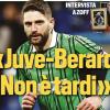 Berardi-Juve, Zoff: "Può ancora dire la sua, non è troppo tardi"