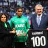 Sassuolo-Catanzaro, Laurienté premiato per le 100 presenze in neroverde