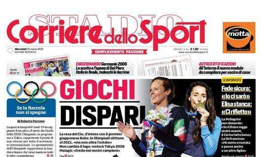 Corriere dello Sport prima pagina: "Lo scudetto in 45 giorni"