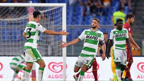 Roma Sassuolo highlights 4-2 gol di Cristante, Dzeko, Mkhitaryan, Kluivert e doppietta di Berardi - VIDEO