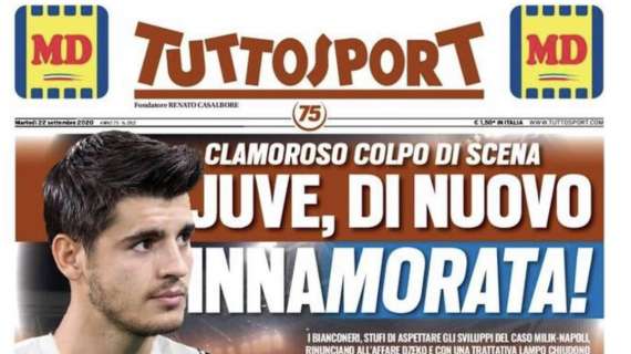 L'apertura di Tuttosport: "Juve di nuovo innaMorata!"