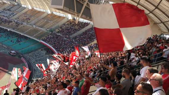 Sassuolo Bari, il dato dei biglietti venduti nel settore ospiti al Mapei Stadium