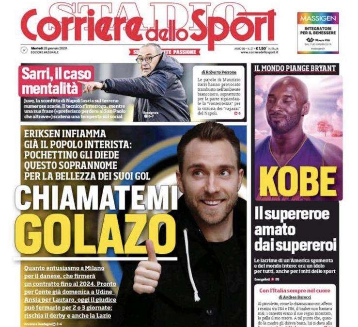 Corriere dello Sport: "Chiamatemi Golazo"