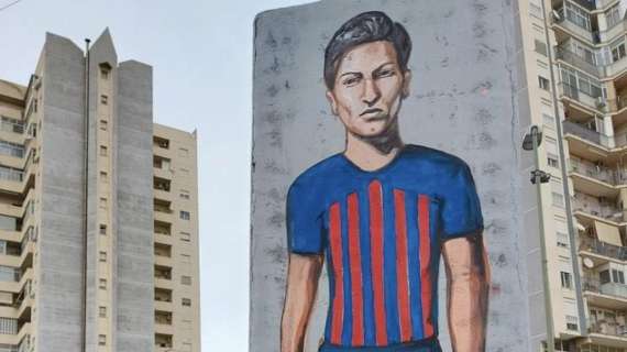 Luca Moro idolo di Catania: splendido murale dedicato all'attaccante - FOTO