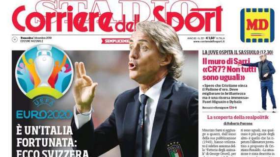 L'apertura del Corriere dello Sport sull'Italia: "Lo stellone"