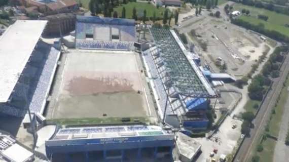 Mapei Stadium, lavori in corso: rifacimento delle coperture delle tribune