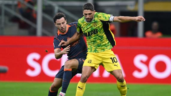 Inter-Sassuolo 2-1, pagelle quotidiani: bijoux Berardi, Pinamonti non incide. Male Coulibaly