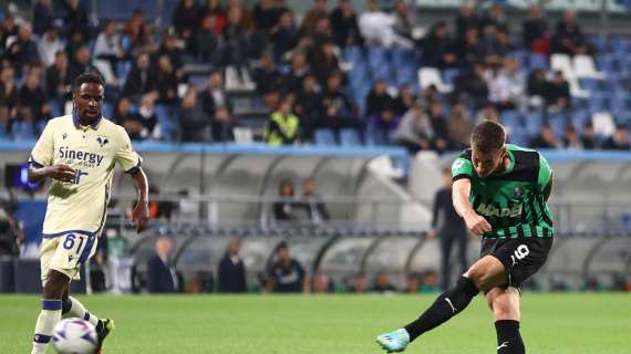 Sassuolo Verona 2-1, cambia il voto in pagella di Pinamonti: il motivo