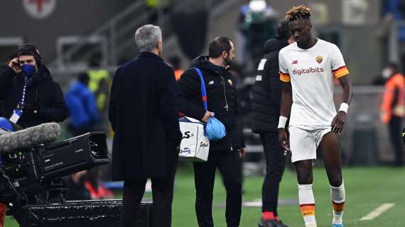 Abraham infortunio: ha lavorato a parte ma per Sassuolo-Roma ci sarà