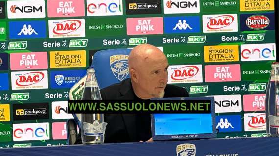 SN - Conferenza Maran post Brescia Sassuolo: "Gara equilibrata, risultato bugiardo"