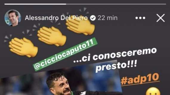 Del Piero risponde a Caputo: "Ci conosceremo presto" - FOTO