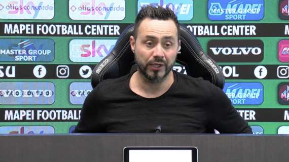 De Zerbi conferenza stampa Sassuolo Benevento: "Torniamo i soliti" VIDEO