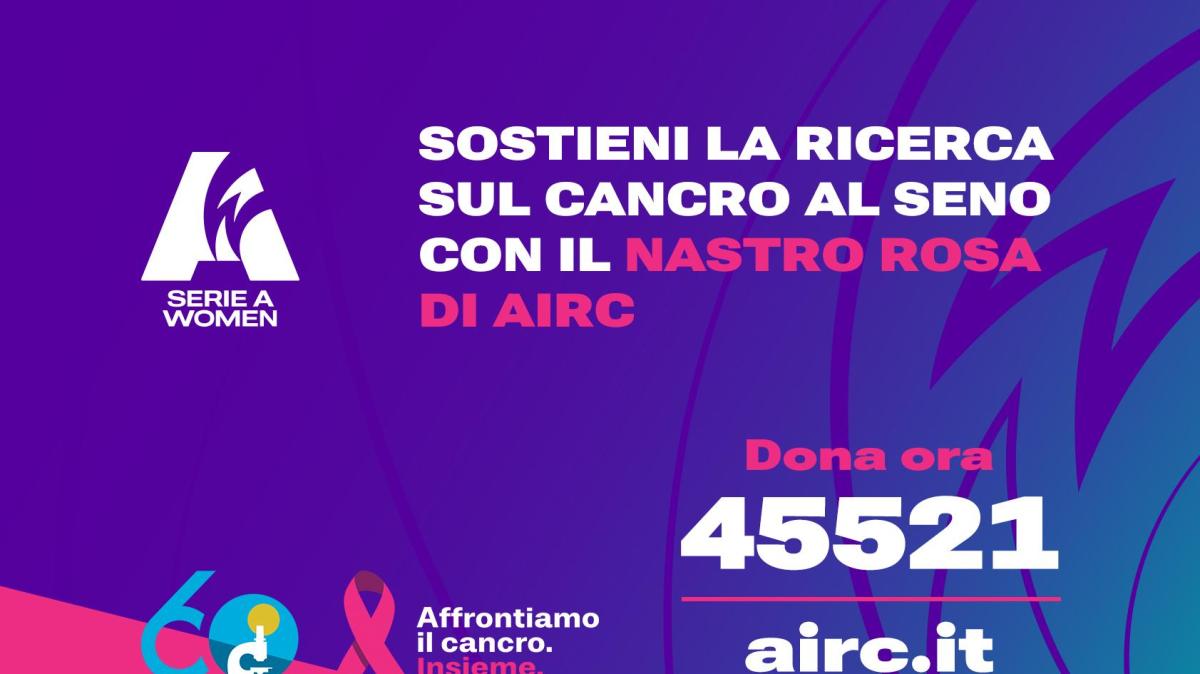 La Serie A Women in campo per la campagna Nastro Rosa AIRC