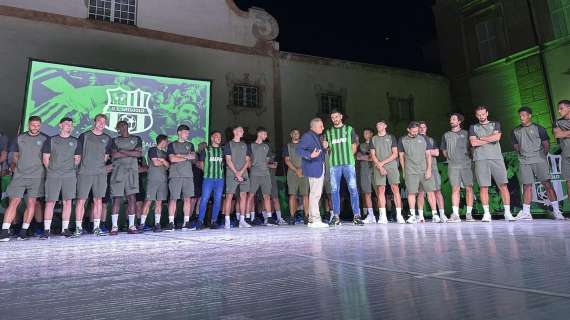 Sassuolo presentate le squadre e la nuova maglia: rivivi il LIVE