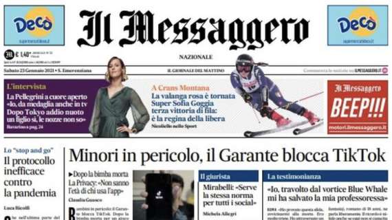 Il Messaggero: "Lazio, Inzaghi ha problemi di formazione col Sassuolo"